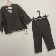 リジェール ノーカラージャケットセットアップ（裏地ストライプ）37