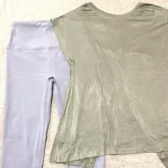 Lサイズ　ヨガウェアセット（トップス＆レギンス）