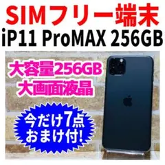 SIMフリー iPhone11ProMax 256GB スペースグレイ 電池良好