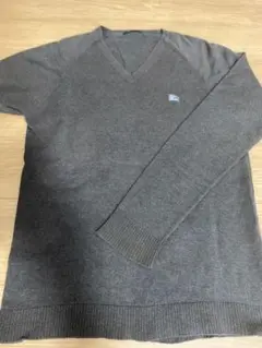 BURBERRY BLACK LABEL グレー Vネックセーター サイズ2