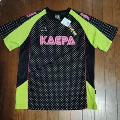 KAEPA ドット柄シャツ LL 黒/緑/ピンク