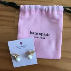 katespade ケイトスペード リボンパールピアス