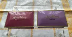 ルイス・シェリー　チョコレート缶　くすみピンク系２個セット　中身なし