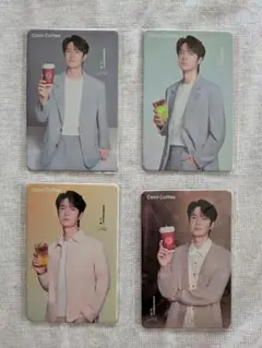 王一博　トレカ　Cotti Coffee 特典カード　4枚セット