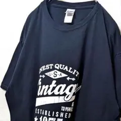ギルダンビンテージ1975オールオリジナルパーツ Tシャツブラック黒XL古着