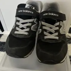 New Balance キッズスニーカー ブラック/グレー・22㎝