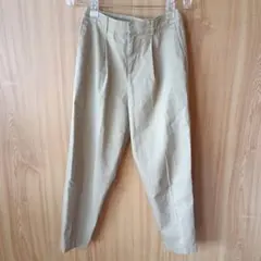 UNIQLO ユニクロ コットンテーパードアンクルパンツ ベージュ