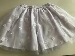 プティマイン　花柄　チュール　姉妹　お揃いコーデ　スカート
