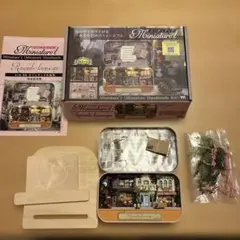【完成品】ミニチュア　ミニチュアット　ロマンチックな街角　※電池付き