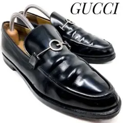 GUCCI グッチ Gマークビットローファー 100-0409 黒 24.0cm