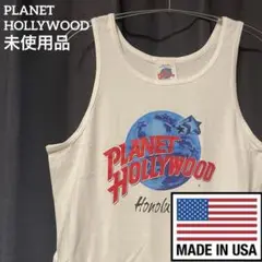 【USA製】新品 プラネットハリウッド タンクトップ ロゴ  アメリカ古着