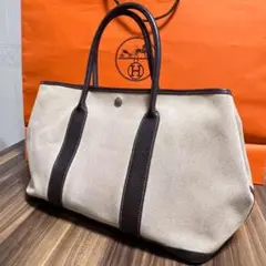 ★正規品 美品★HERMES エルメス トート バッグ ガーデンパーティーPM