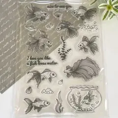 【2133】クリアスタンプ 金魚 950円