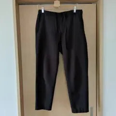 黒スラックス　チャコール ゴムウエスト バックポケット付き