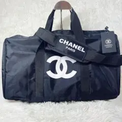 【新品未使用】CHANEL ノベルティ　ボストンバッグ黒　ラスト1点 楽天市場】シャネル【CHANEL】ボストンバッグ ノベルティ