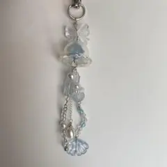 クラゲチャーム キーホルダー