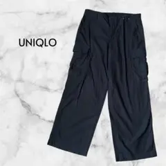 【ユニクロ】カーゴパンツ コットン100 大人カジュアル 黒 XL