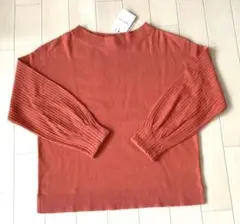 インディヴィ オレンジ系ニット M