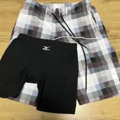 水着セット【ミズノインナーM、ラコステ水着L】