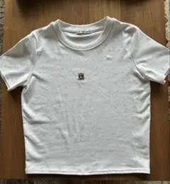 期間限定新作大特価MINAORAM人気ブランドレディースブローチ付ラメ入Tシャツ