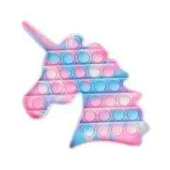 迷彩005)プッシュポップ バブル ユニコーン 迷彩 スクイーズ 知育玩具
