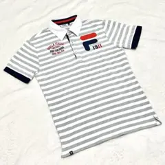 FILA フィラ ゴルフ　メンズ　ポロシャツ　ボーダー　半袖　Mサイズ