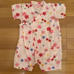 【現行品】ホットビスケッツ　甚平　ロンパース　浴衣　60 70 女の子