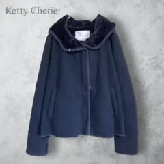 【Ketty Cherie ゲティシェリー】　ツイードジャケット　コート　フード