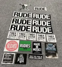 RUDE GALLERY SUNDINISTA関連 新品ステッカ-20枚セット①