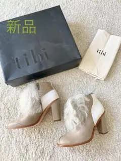 新品箱付き定価9万6千円!tibi*フロントファーショートブーツ 38