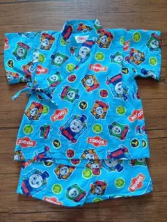 【きかんしゃトーマス】THOMAS & FRIENDS 甚平 サイズ90 水色