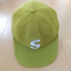 シュプリーム Wool S Logo ライム キャップ