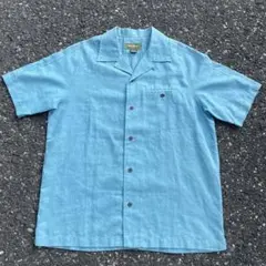90s 00s エディーバウアー リネン 開襟 シャツ 半袖 vintage