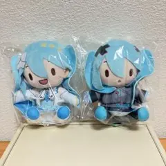 プロセカ ふわぷちミニぬいぐるみ　劇場版　バツミク 覚醒ミク　2種セット【新品