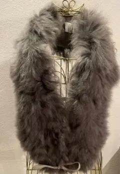 ムートンのマフラー ショール 未使用