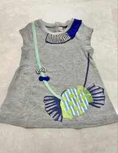 美品＊ポケットつきワンピース 80