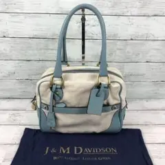 1768【Ju0026M DAVIDSON】ミニミア ハンドバッグ キャンバス×レザー