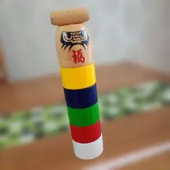 カラフル木製おもちゃ だるま落とし 舐達麻