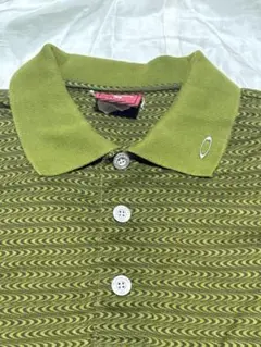 00s oakley オークリー　ポロシャツ　サイケ柄　ソフトウェア