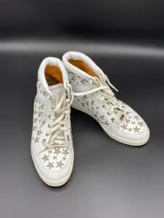 ジミーチュウ JIMMY CHOO ハイカットスニーカー ホワイト サイズ36