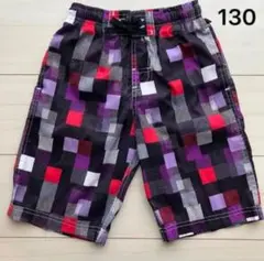 チェック柄 スイムウェア ハーフパンツ型 水着 ボーイズ 男の子 130cm