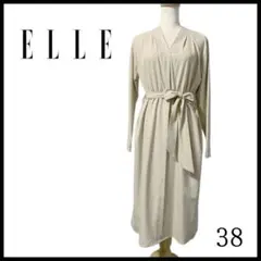 ⭐️新品⭐️ELLE⭐️カシュクール風ワンピース⭐️M⭐️送料込み⭐️