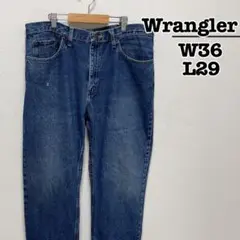 Wrangler　レギュラーフィット　ジーンズ　ブルー　W36L29　メキシコ製