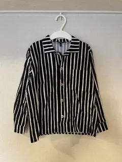 marimekko キッズ向けストライプ長袖シャツ