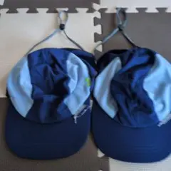 ジュニア　UV キャップ 通気性キャップ ネイビー　2個