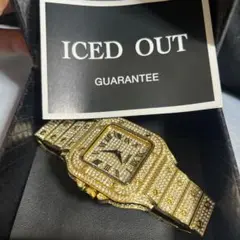 ICED OUT ゴールド ダイヤモンド時計