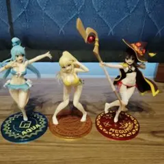箱なし現状品 このすば フィギュア アクアダクネス めぐみん 水着バージョン