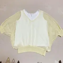 r.p.s　アールピーエス　トップス　タンクトップ　2着セット　黄色　白　夏