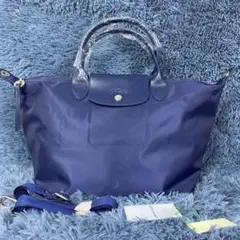 LONGCHAMPロンシャン ル・プリアージュ ネオ ショルダーM ネイビー