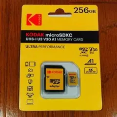 KODAK 256GB microSDXCカード UHS-I U3 V30 A1